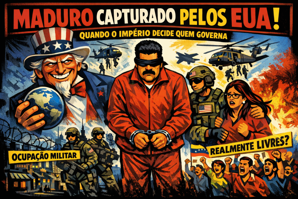Operação militar americana na Venezuela com captura de Nicolás Maduro