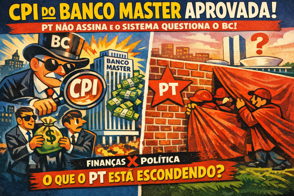 Congresso Nacional debate CPI do Banco Master com conflito entre poderes