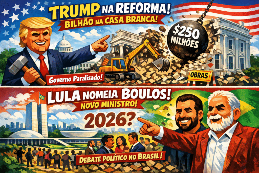 Donald Trump e Lula da Silva em suas respectivas movimentações políticas de outubro 2025