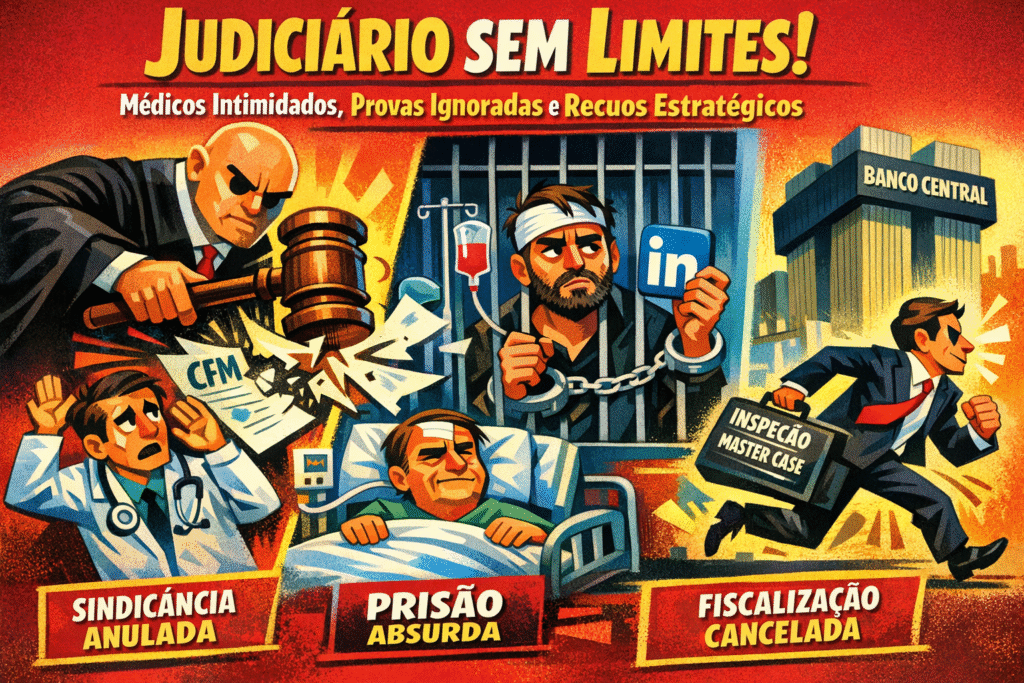 Ministros do STF e TCU em decisões controversiais sobre médicos, advogados e bancos