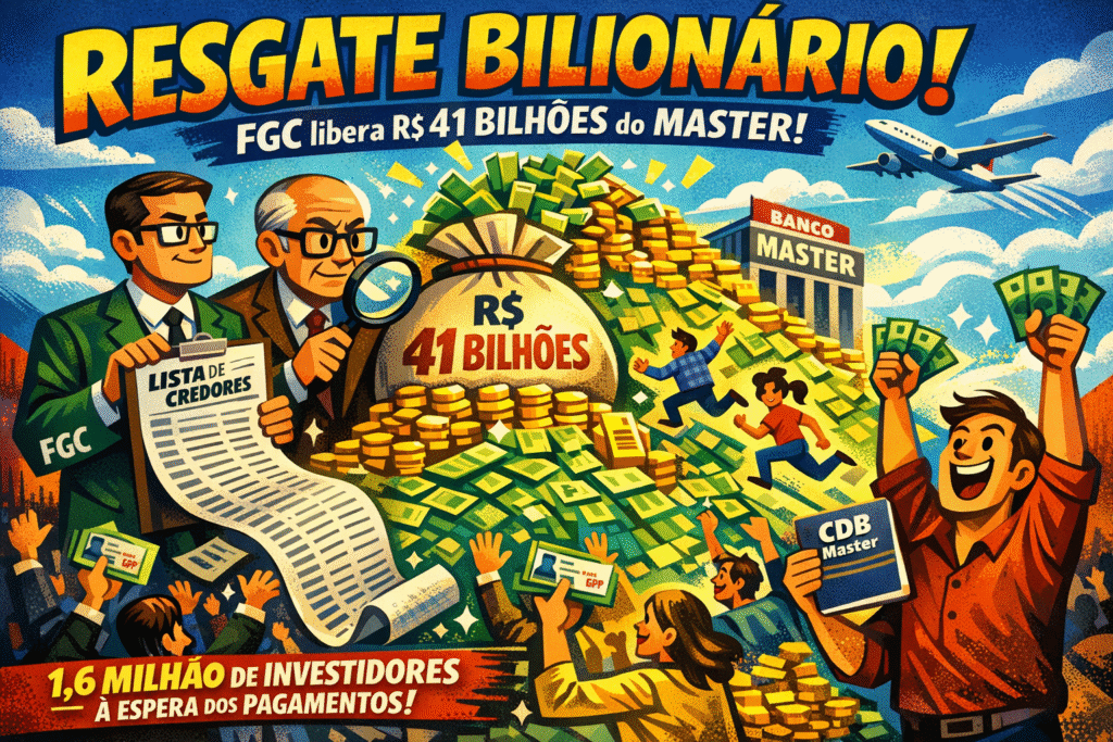 Imagem ilustrativa sobre operação de ressarcimento do FGC para investidores