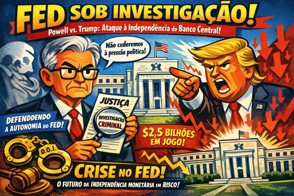 Jerome Powell durante sessão do Federal Reserve