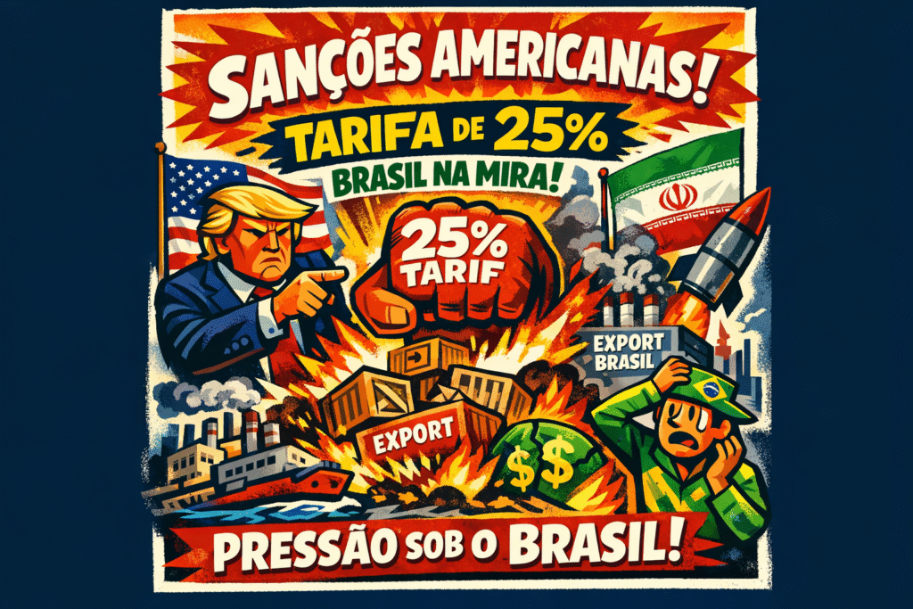 Donald Trump anuncia novas tarifas contra países que mantêm relações comerciais com o Irã