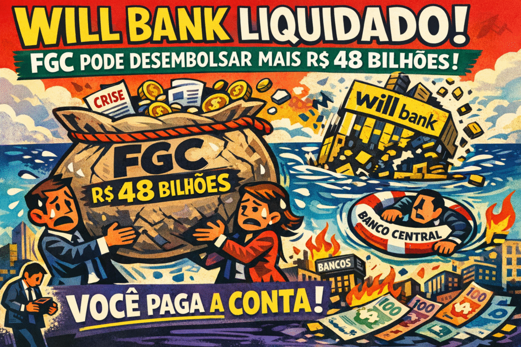Will Bank logo banco digital liquidado Banco Central FGC