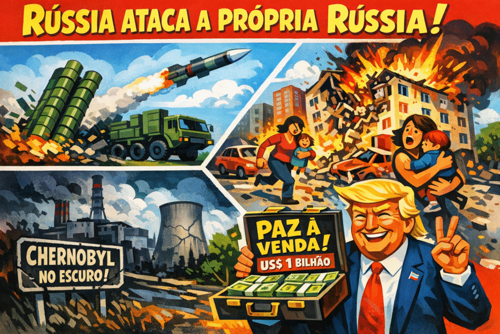 Sistema de defesa antiaérea russo causa danos em área residencial próxima a Krasnodar