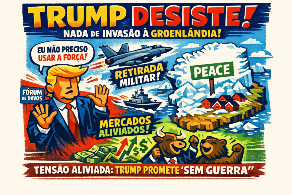 Donald Trump discursa no Fórum Econômico Mundial em Davos sobre a Groenlândia