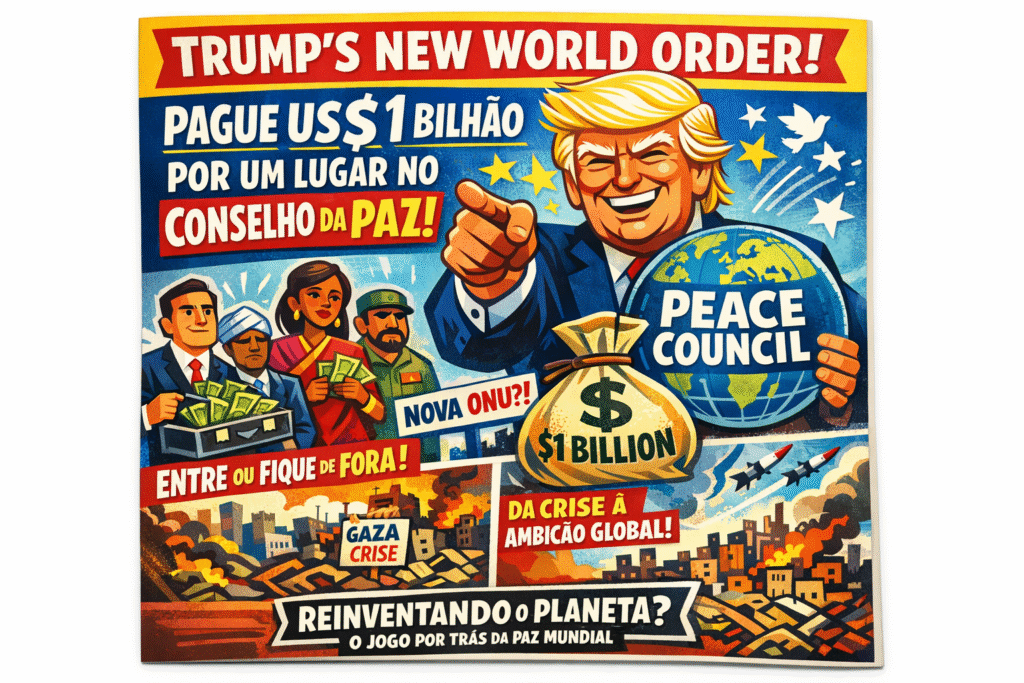 Donald Trump apresenta proposta de Conselho da Paz como alternativa à ONU durante evento oficial