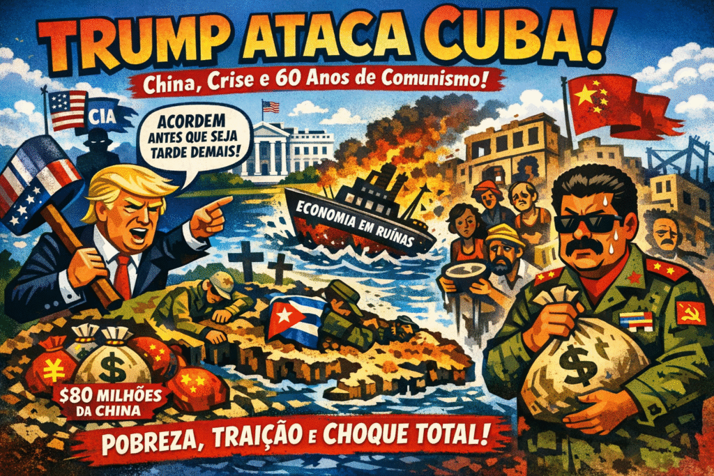 Presidente Trump em discurso sobre política externa para mudança de regime em Cuba após captura de Maduro na Venezuela