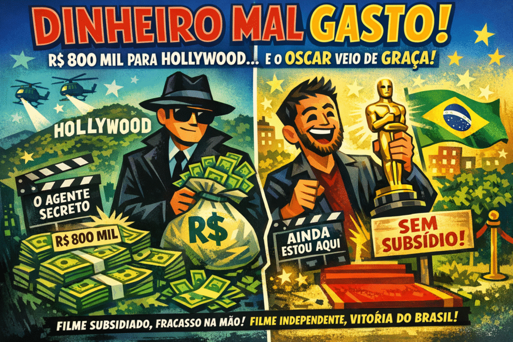 Governo brasileiro gasta R$ 800 mil em campanha de Oscar sem sucesso enquanto filme vencedor não recebeu subsídio estatal