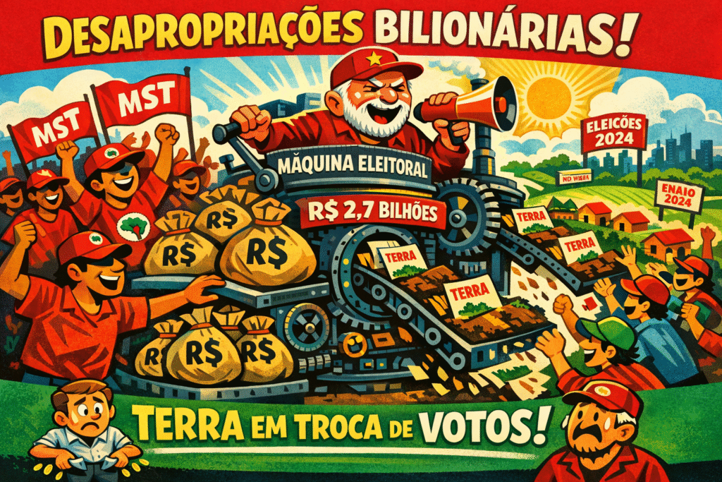 Lula discursa para milhares de militantes do MST em Salvador durante anúncio de R$ 2,7 bilhões em desapropriações