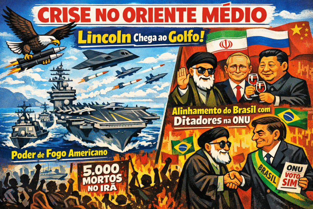 USS Abraham Lincoln navegando no Oceano Índico em direção ao Oriente Médio