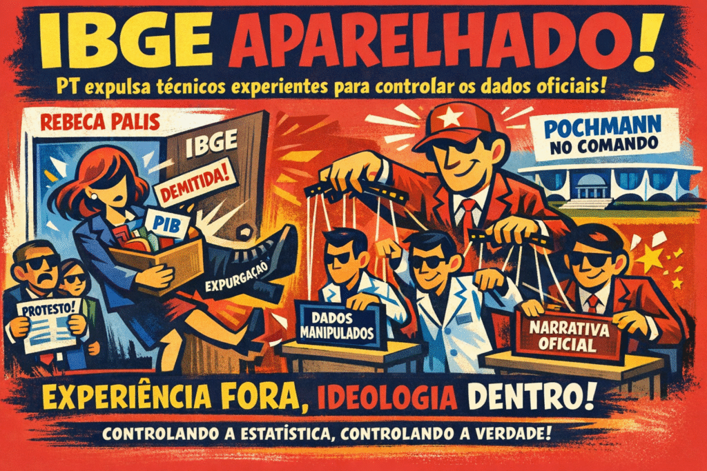 IBGE: PT expurga técnicos por 24 anos de experiência para aparelhar dados oficiais