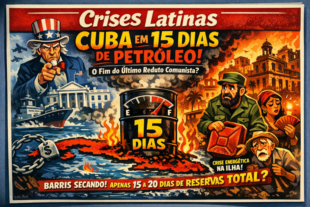 Postos de combustível em Havana com filas enquanto Cuba enfrenta crise energética com reservas de petróleo para apenas 15 dias