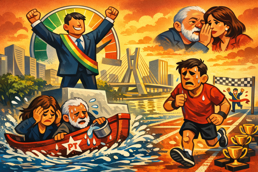 PT admite não ter 'plano B' contra aprovação de 60% de Tarcísio e força nova derrota de Haddad